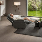 Swivel Rocker Recliner with 360 Degree Swivel, Small Recliners with 30 Degree, 90-150 Degree Angle, Lift Chair for Home Theater Seating, Adults, Living Room, Bedroom, Nursery, Dark Gray