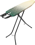 Brabantia Size A Compact Small Ironing Board (43x12 in) 7 Height Options, Adjustable Steam Iron Rest Holder (New Dawn) Non-Slip Feet, Anti-Collapse Child Locks