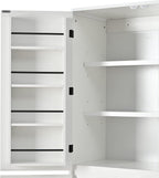 72" Tall Kitchen Pantry Cabinet, Storage Cabinet with 8 Door Shelves, Hidden Drawer, 3 Adjustable Shelves, Farmhouse Kitchen Cabinet for Dining Room, Bathroom, Living Room