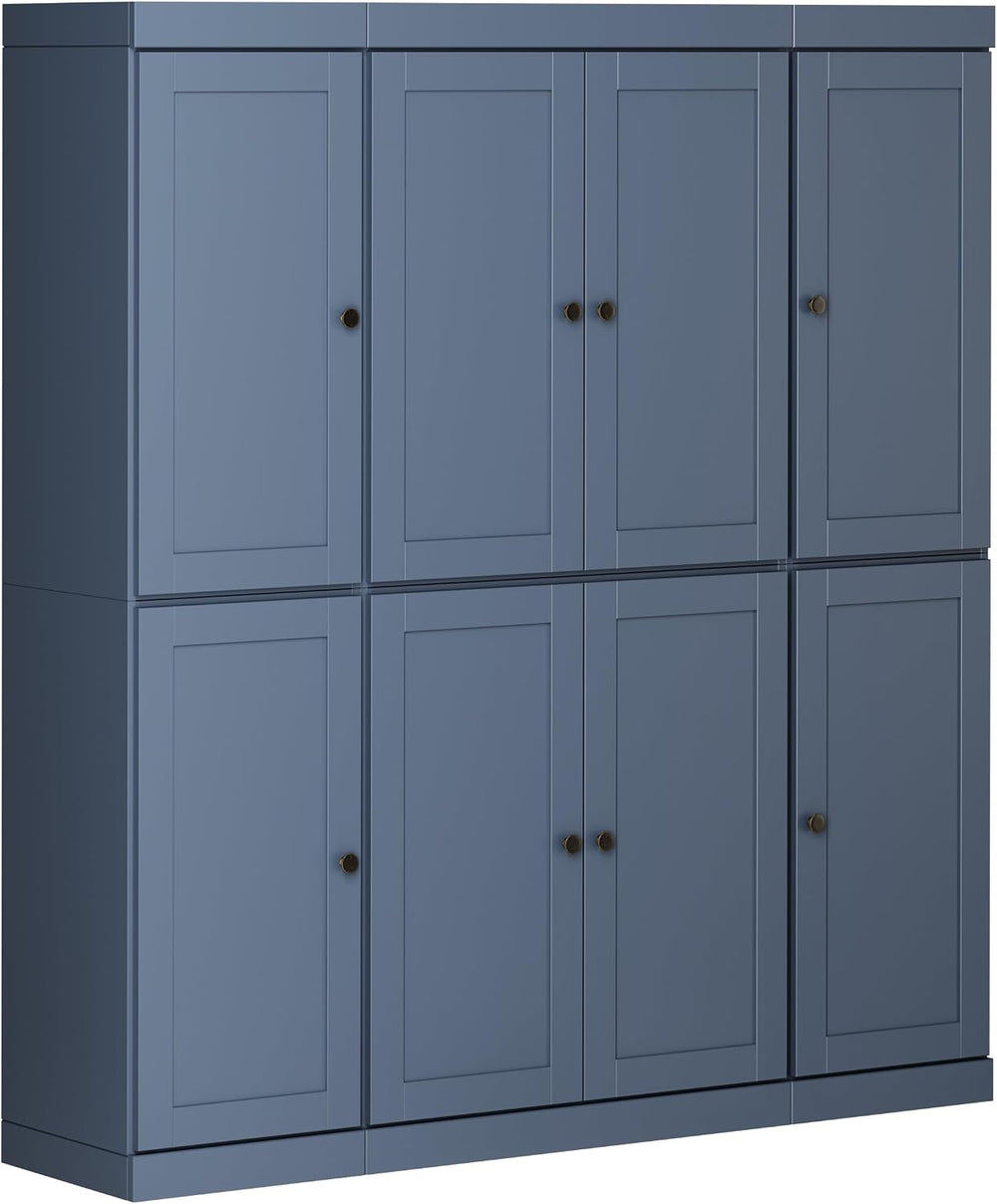 Palace Imports Solid Wood Pantry Cabinet – 71.5" Tall x 65" W - Woo...