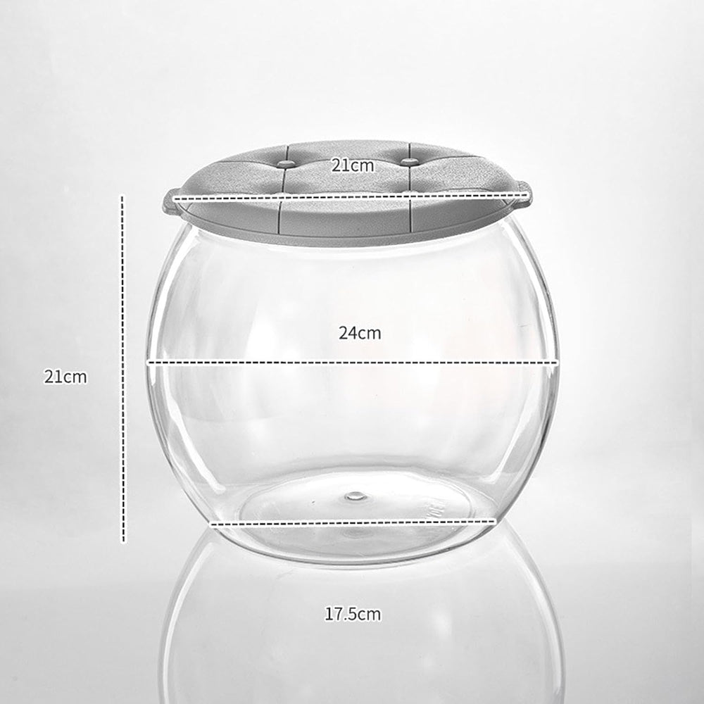 Transparent Storage Container Seat Combo, Kid-Safe Easy Handle for Movement C...