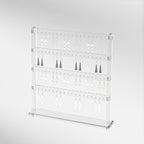 Coward Acrylic Earring Holder Stand, Tabletop Earring Jewelry Easel Display, Earring Jewelry Holder Organizer for Home Use or Store Selling Show (4layer)