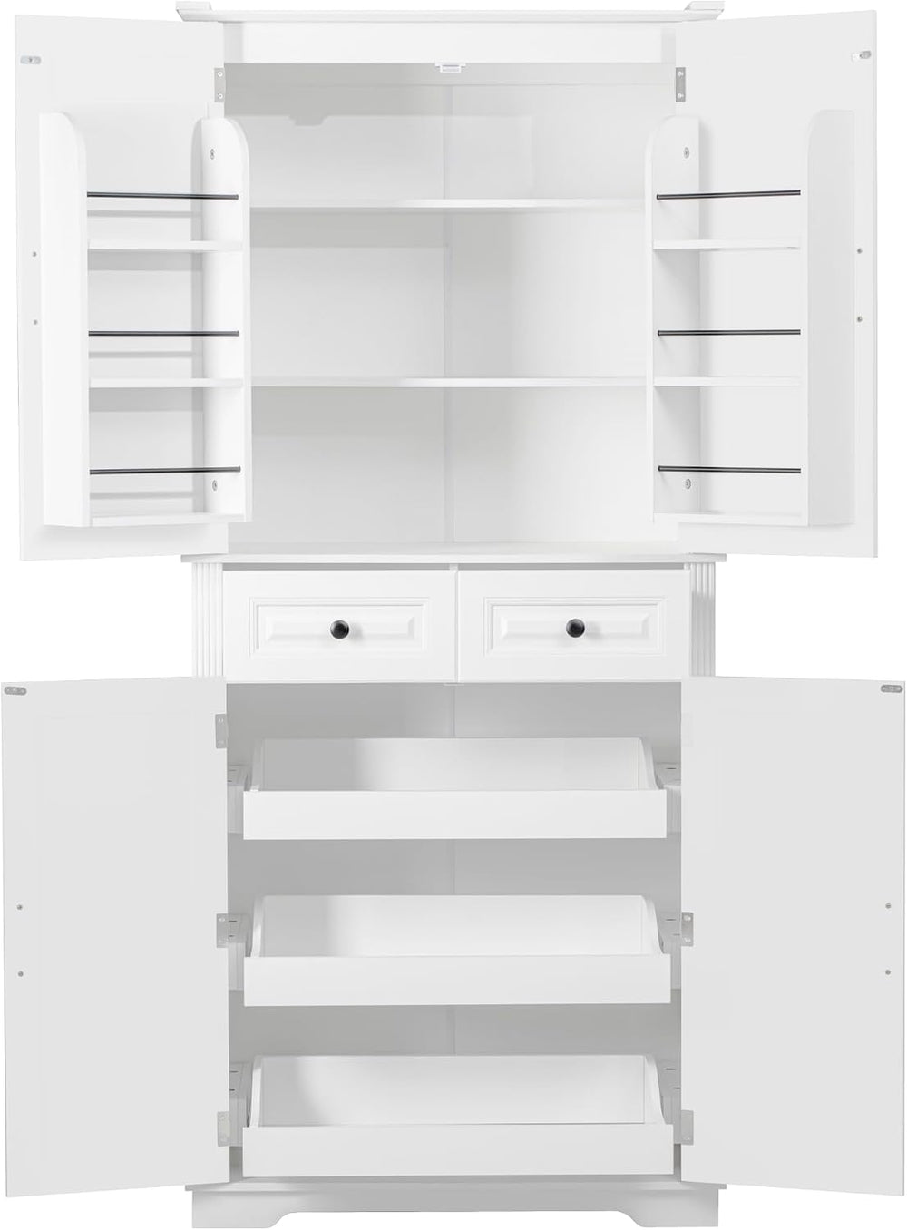 71" Tall Kitchen Pantry Cabinet with Storage, Cupboard for Kitchen