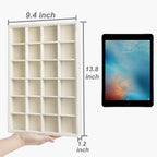 Large Velvet Jewelry Organizer, Velvet Jewelry Organizer Sunglasses Storage Organizers, Large Jewelry Drawer Organizer Tray, Eyeglass Organizer Earring Holder Ring Display (Earring Tray)