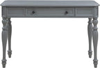 OSP Home Furnishings Country Meadows 48 Inch Writing Desk with Drawer, Plantation Grey