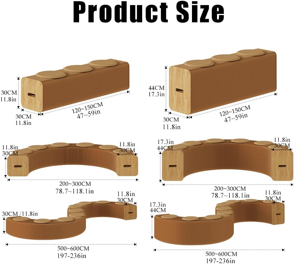 Folding Paper Stool Sofa Chair, Folding Paper Stool for Office,Reception Room...