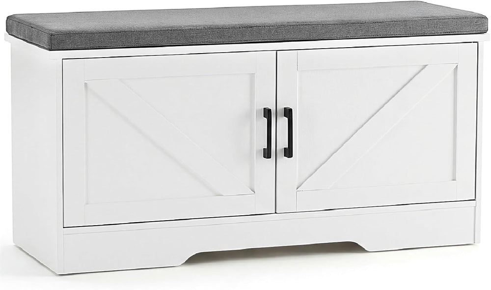 NEWBULIG Shoe Bench with Storage for Entryway, 39.4" Shoe Storage Bench ...