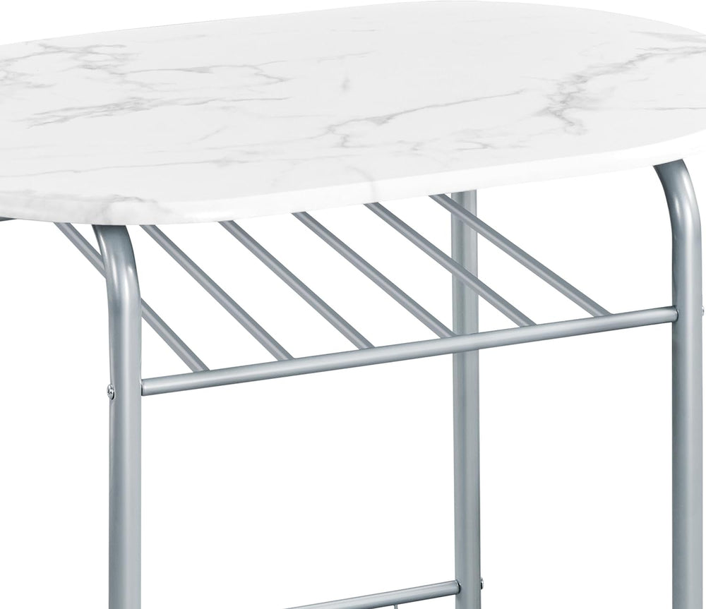 Yaheetech 3-Piece Dining Table Set, Breakfast Bistro Table Set for 2, Small K...