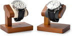 Oirlv Solid Wood Single Watch Display Stand Showcase Bracelet Bangle Jewelry Display Holder Wristwatch Holder for Men or Women(Black)
