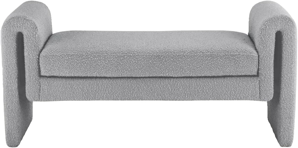 Modern Bedroom Ottoman Bench,Upholstered End of Bed Modern Entryway Shoe, Liv...