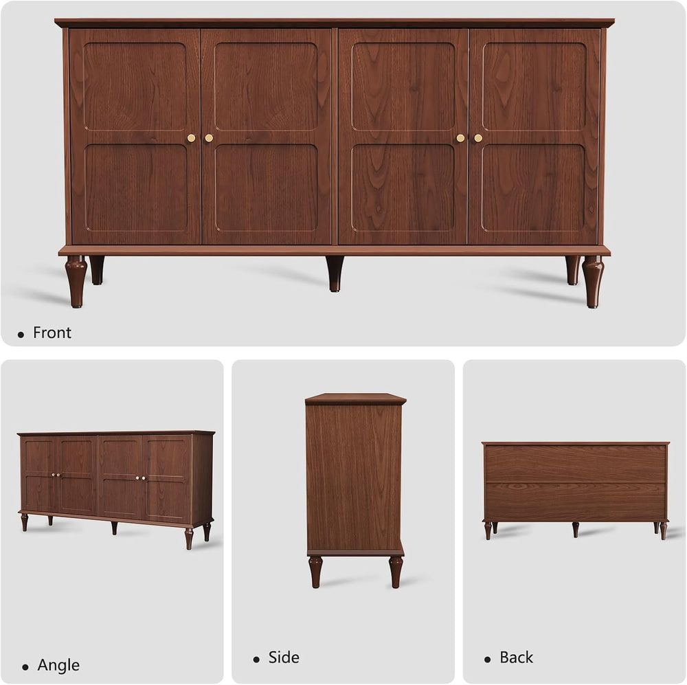 ARTPOWER 58'' Mid-Century Modern Sideboard Buffet Cabinet with Storage