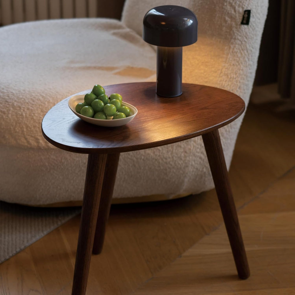 Small Oval Coffee Table, Mid Century Modern Coffee Table for Living Room, 100...