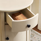 SAFAVIEH Furniture - Tabitha 1-Drawer Accent Table - Sand - Solid Wood - Farmhouse Storage Design - Ideal for Living Room, Entryway, Home Office, 17.7"W x 17.7"D x 26"H - Fully Assembled (AMH5712G)