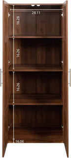 71'' H Kitchen Pantry Cabinet, Farmhouse Kitchen Storage Cabinet with Doors and Shelves, Wood Buffet Sideboard with Drawers, Freestanding Buffet Sideboard, Coffee Bar Cabinet, Walnut