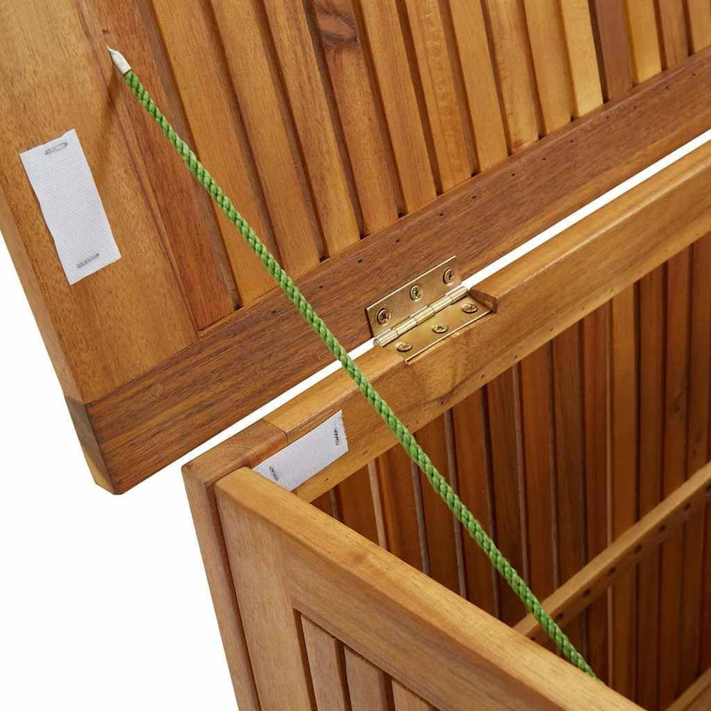 Wooden Patio Storage Box, Garden Tools Box Container, 35.4"x19.7"x2...
