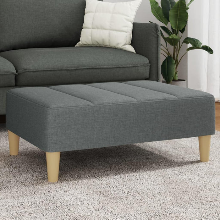 Modern Fabric Footstool with Plywood Frame, 30.3x21.7x12.2 Inches, Sturdy Footrest for Sofa or Recliner, Cozy and Stable Design for Living Room