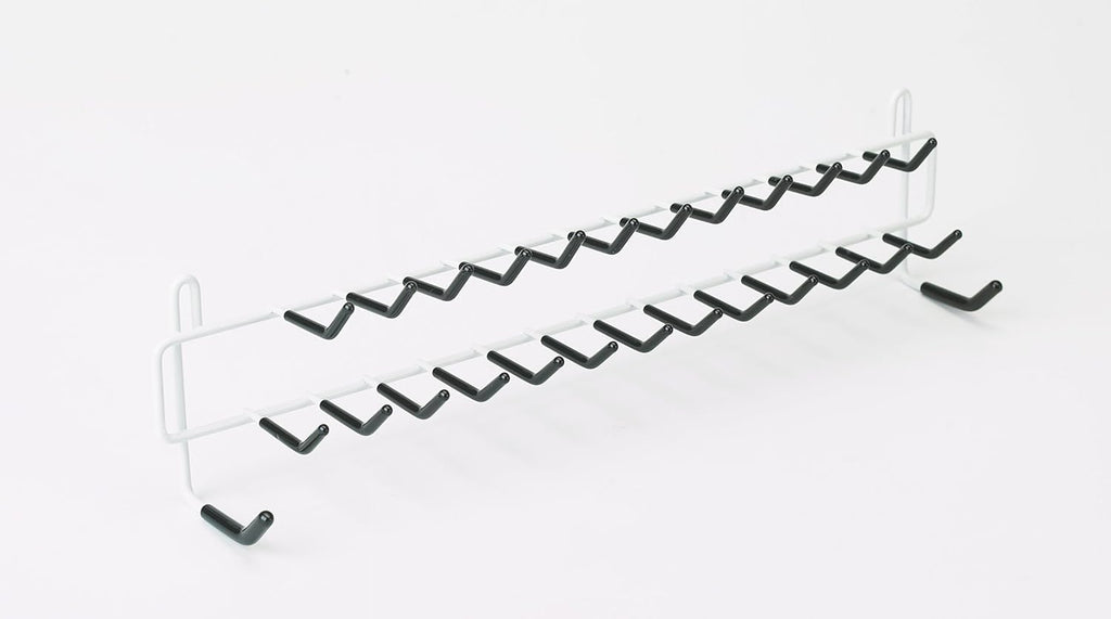 ClosetMaid Epoxy coated steel 8051 Tie and Belt Rack, White, 3.5
