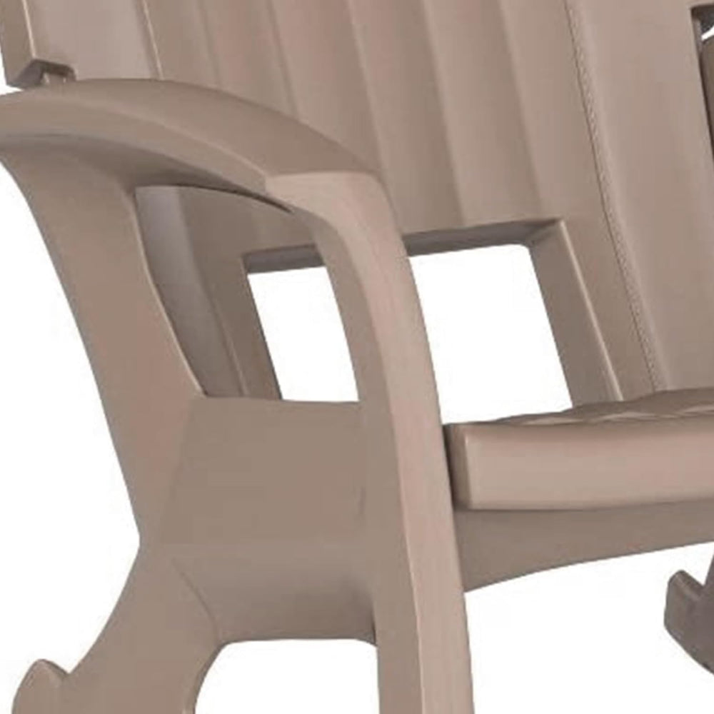 Semco Plastics Rockaway Heavy Duty Polyethylene All Weather Outdoor Rocking C...