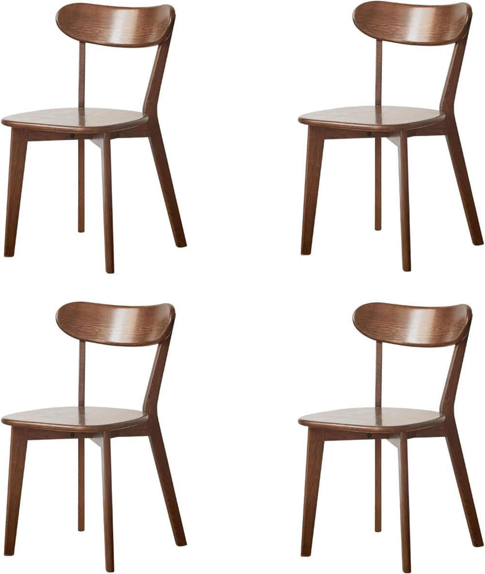 Oak Dining Chairs, Kitchen Chairs, 100% Solid Wood Modern Dinner Chair with C...