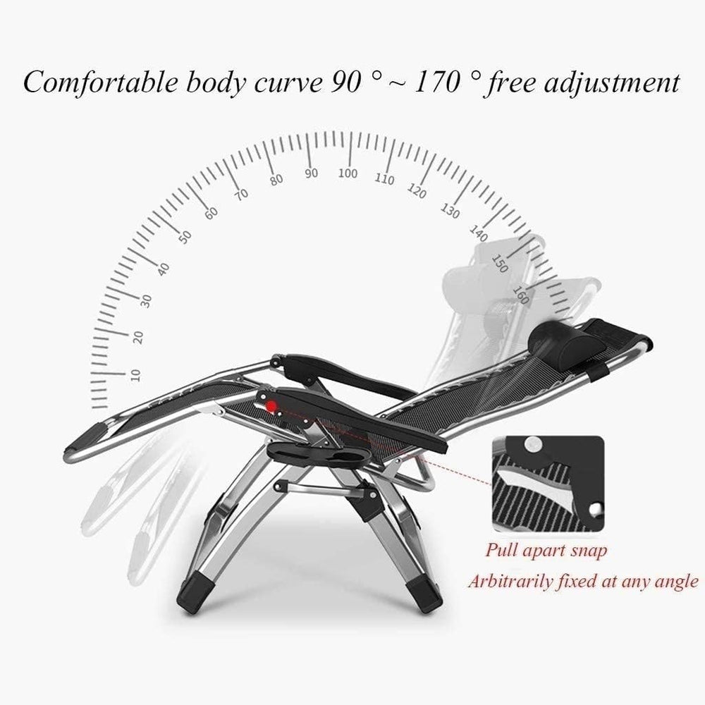 Recliner Garden Chairs, Sun Loungers Recliners Folding Gravity for Patio, Law...