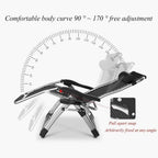Recliner Garden Chairs, Sun Loungers Recliners Folding Gravity for Patio, Lawn & Garden(Style B)