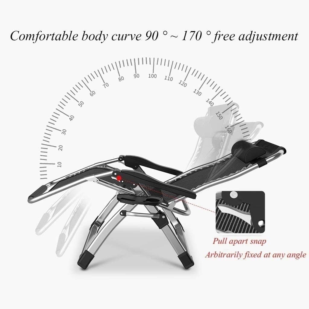 Recliner Garden Chairs, Sun Loungers Recliners Folding Gravity for Patio, Lawn & Garden(Style B)