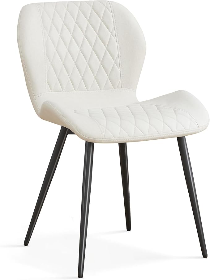 Dining Chair, Comfy Modern Dining Chairs with Thick Cushions, Upholstered Fab...