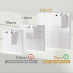 FZK Peg board,Pegboard 32''*32'',White Pegboard 4pcs and 33 board Organizer Accessories,Pegboard Wall Organizer,Peg boards,Peg boards for Walls,ABS Plastic Craft Room Garage Kitchen office