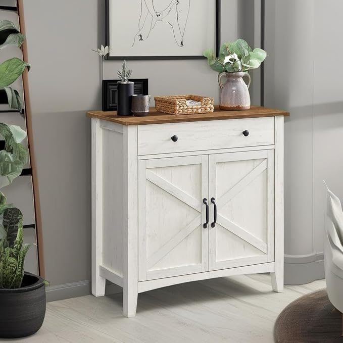 VASAGLE LIRY Collection - Buffet Cabinet, Coffee Bar Cabinet with a Drawer, A...