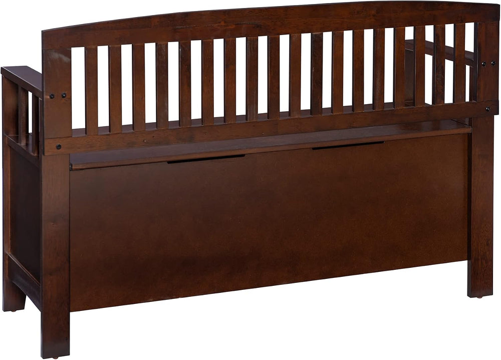 Linon Home Dcor Linon Home Decor Cynthia Storage Bench, 50"w x 17.25&quo...