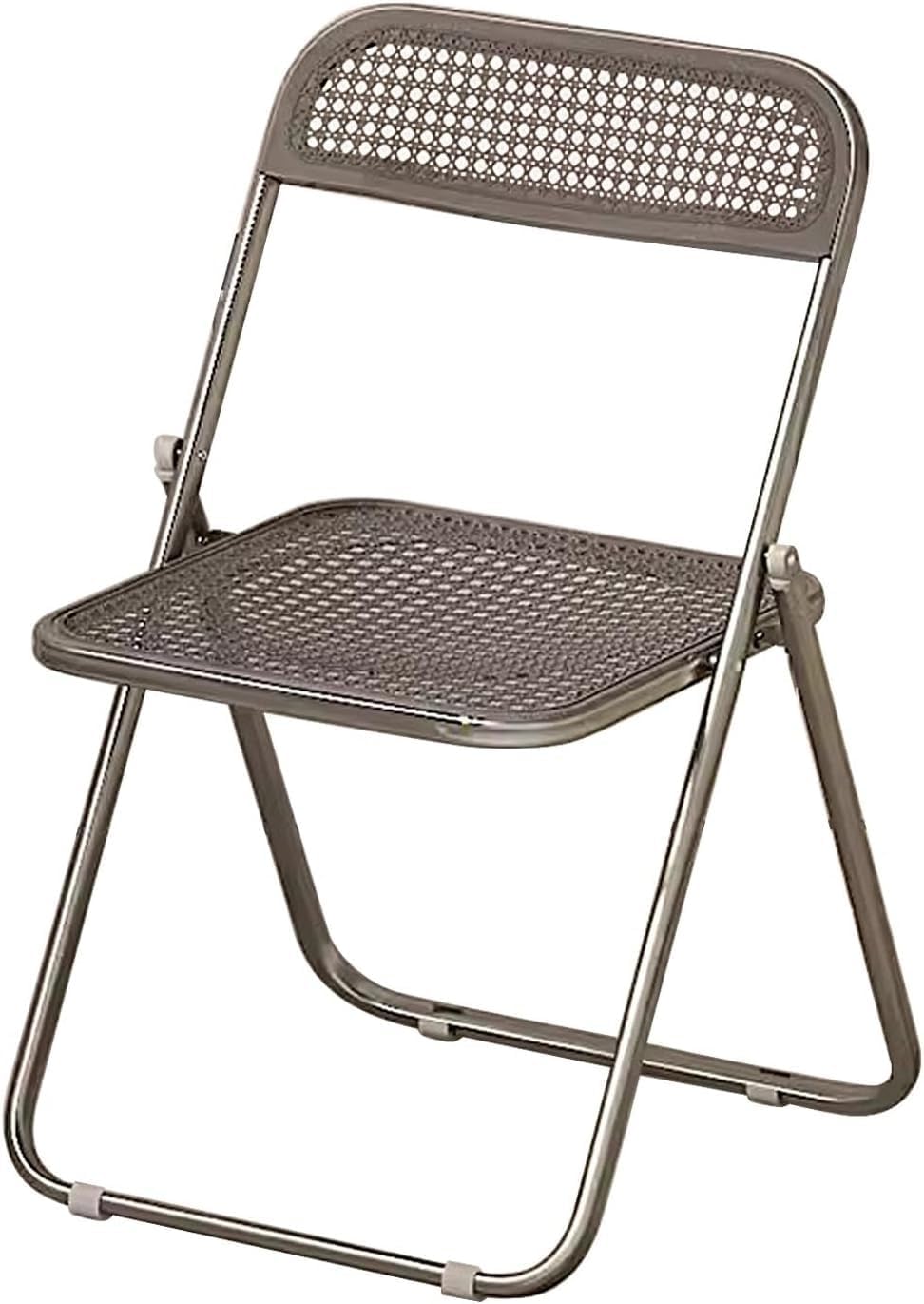 PP Folding Chair, Indoor Outdoor Portable Stackable Commercial Seat with Steel Frame 440lb. Capacity(Grey)
