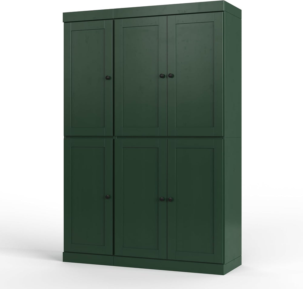 Palace Imports Solid Wood Kitchen Pantry Cabinet 71.5" Tall, 48.5" ...