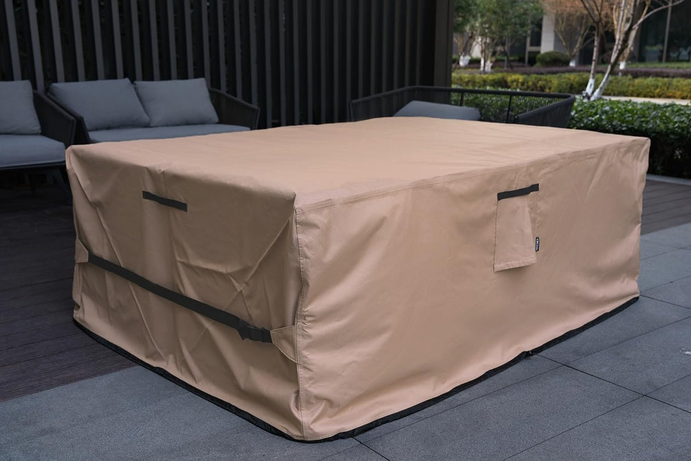 Patio Furniture Set Cover Waterproof Rectangular Heavy Duty 600D Outdoor Sect...