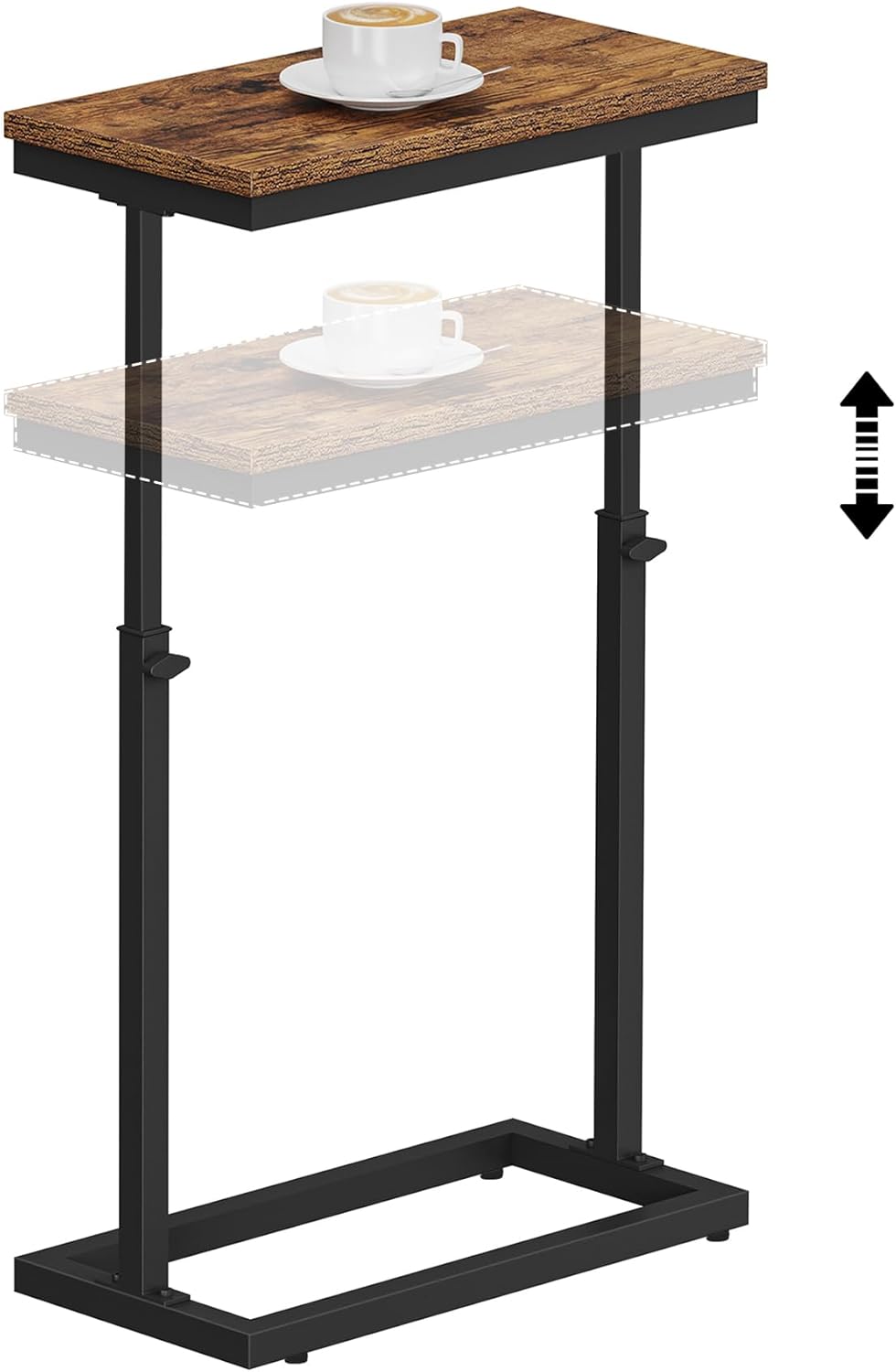 TUTOTAK End Table, Side Table, Tall Couch Table, Sofa Table, Living Room, Bed...