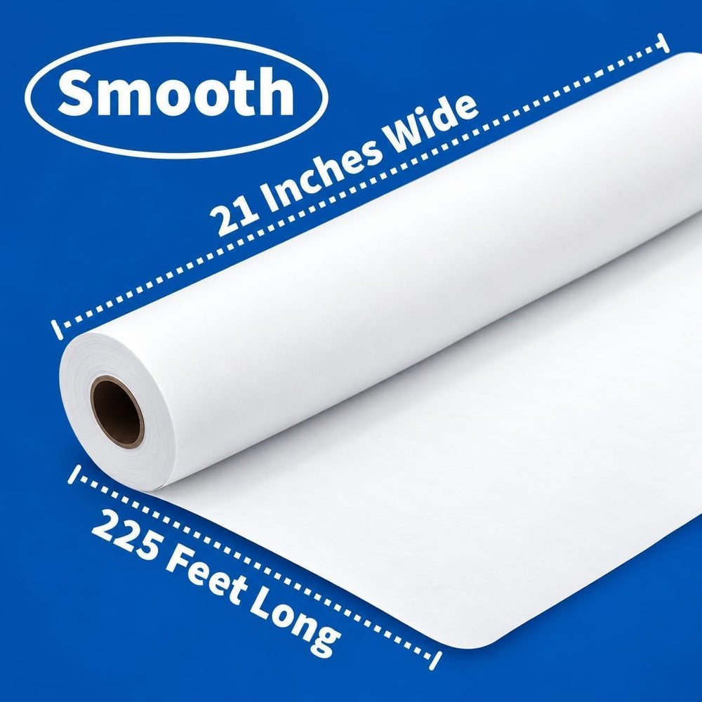 Vakly Exam Table Paper - 21''x225’ Disposable Smooth Medical Roll, 6 ...