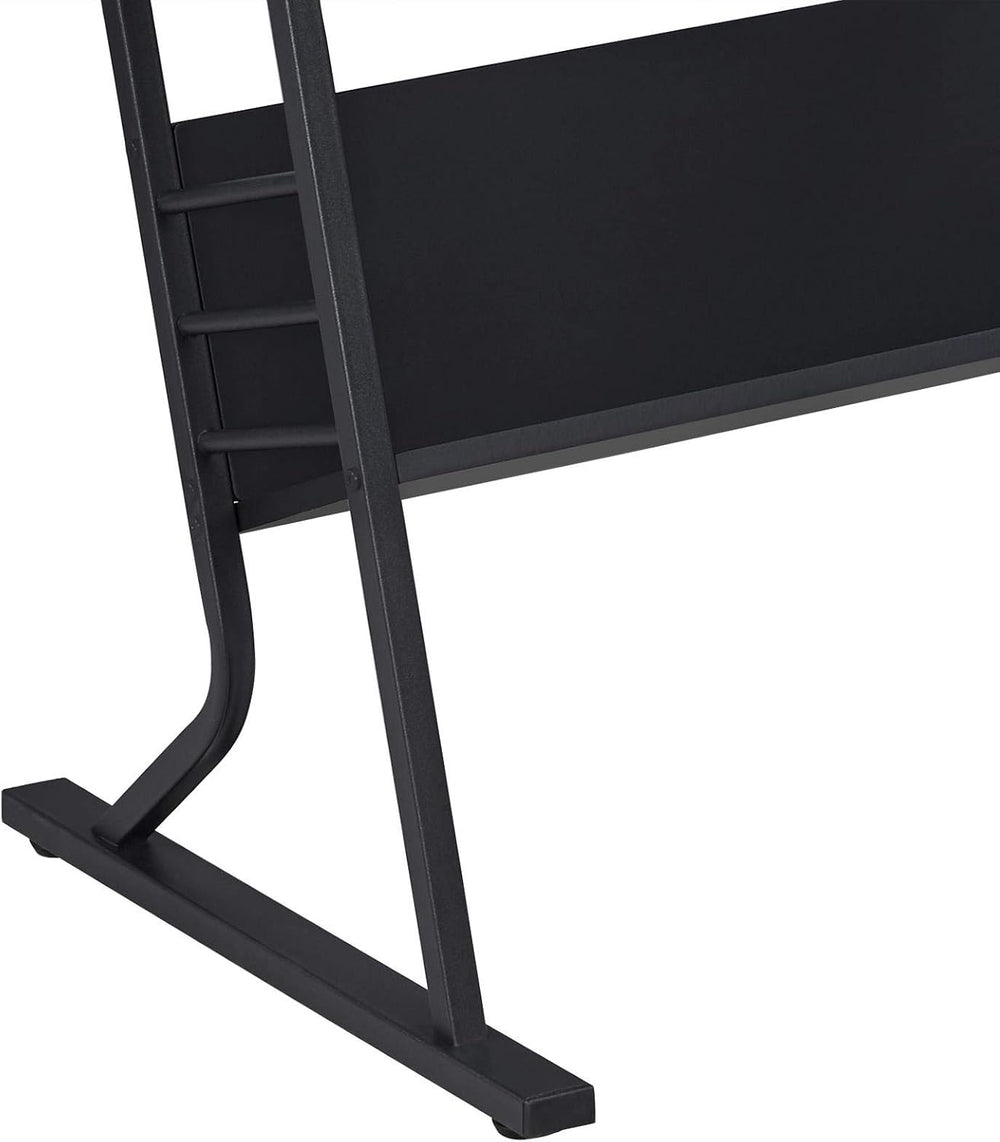 Yaheetech Tilting Drafting Table Art Craft Desk with Stool, Drawers, Black | ...