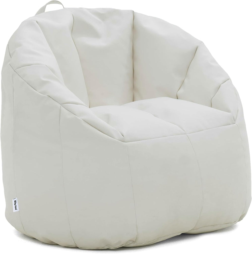 Big Joe Milano Outdoor Beanbag Chair White Marine | Polystyrene Bean Filled, ...