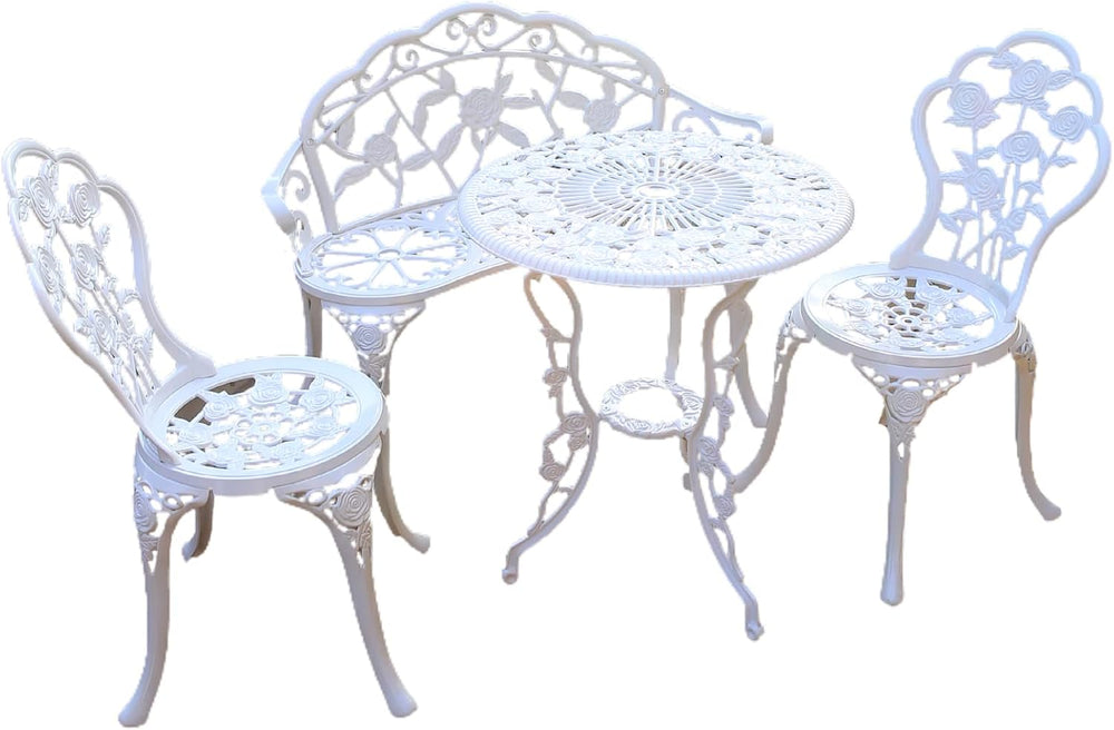 KAILI Outdoor Outdoor Tables and Chairs cast Aluminum Four piece Set, Includi...