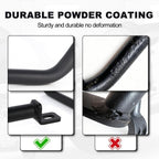 Black Motorcycle Side Cargo Rack Compatible with CFMOTO Ibex 450 2025 2026,Custom Design,Multi-Purpose,Side Luggage Rack,Saddlebag Support Carrier,CFMOTO Ibex 450 Accessories