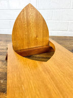 Solid Wood Bookends, Rustic Oak Book Holders for Shelves, Non-Slip Bottom Bookends for Books, Magazines, DVDs, Decorative Book Organizers for Home Office Library, Natural Wood Finish