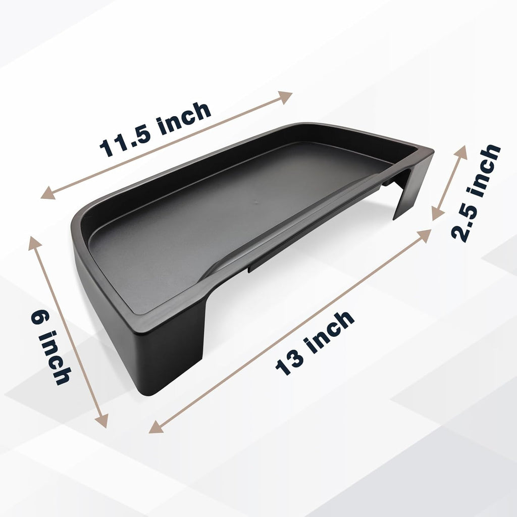 Muslogy for 2025 2024 2023 Pilot Dash Storage Tray Insert Behind Screen Center Console Organizer Interior Accessories Compatible with Honda Pilot 2023-2025 Sport EX-L TrailSport Touring Elite(Black)