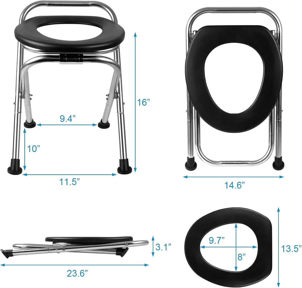 Portable Toilet for Camping, Portable Toilet Seat, Portable Toilet Travel, St...