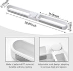 1PCS 53 * 5.5cm Foldable Wall Mounted Above The Door Shoe Organizer Rack Slipper Holder Storage Shelf For Entryway And Household Use(White)