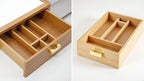 Bamboo Drawer Dividers, 16.5"-22" Adjustable Expandable Organizers, 4 Pack, Tension Mount, Slip Resistant, for Kitchen and Home