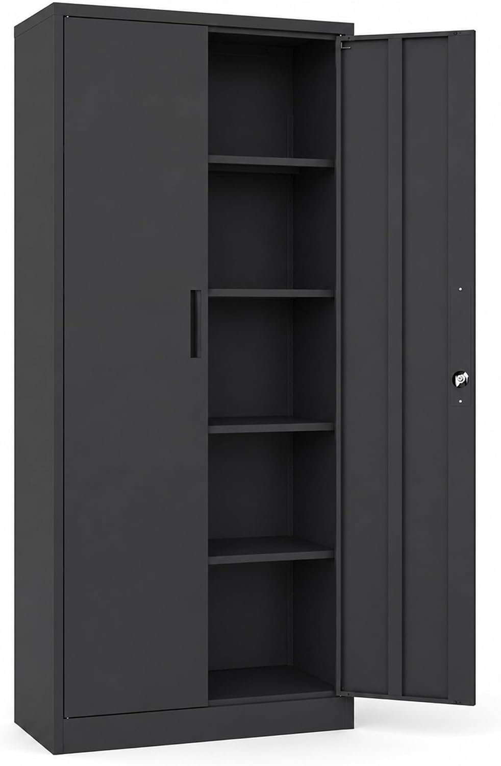 SAWJEC 72 Inch Locking Metal Garage Storage Cabinet, 4 Adjustable Shelves | 3...