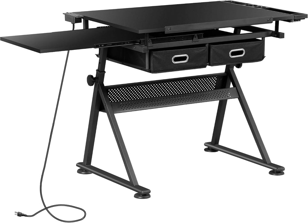 ZENY Adjustable Drafting Table with Stool Tilting Drawing Desk Artist Table |...