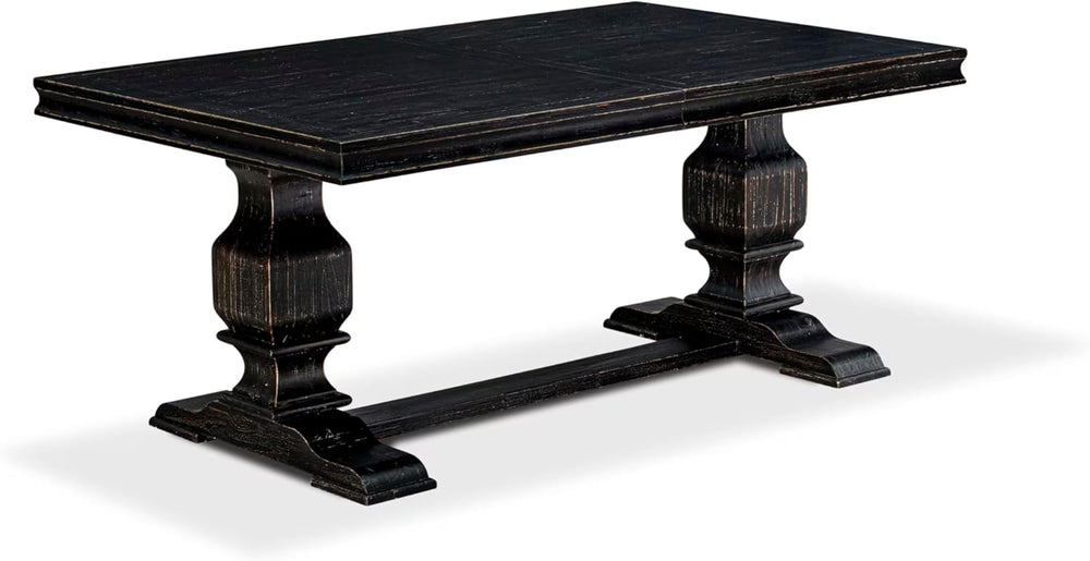 LKT-SBB-TP - A Wooden Dining Table with Removable Rectangular Tabletop - Sand...