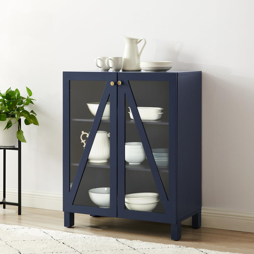 HomeStock Medieval Moods Stackable Storage Pantry Navy