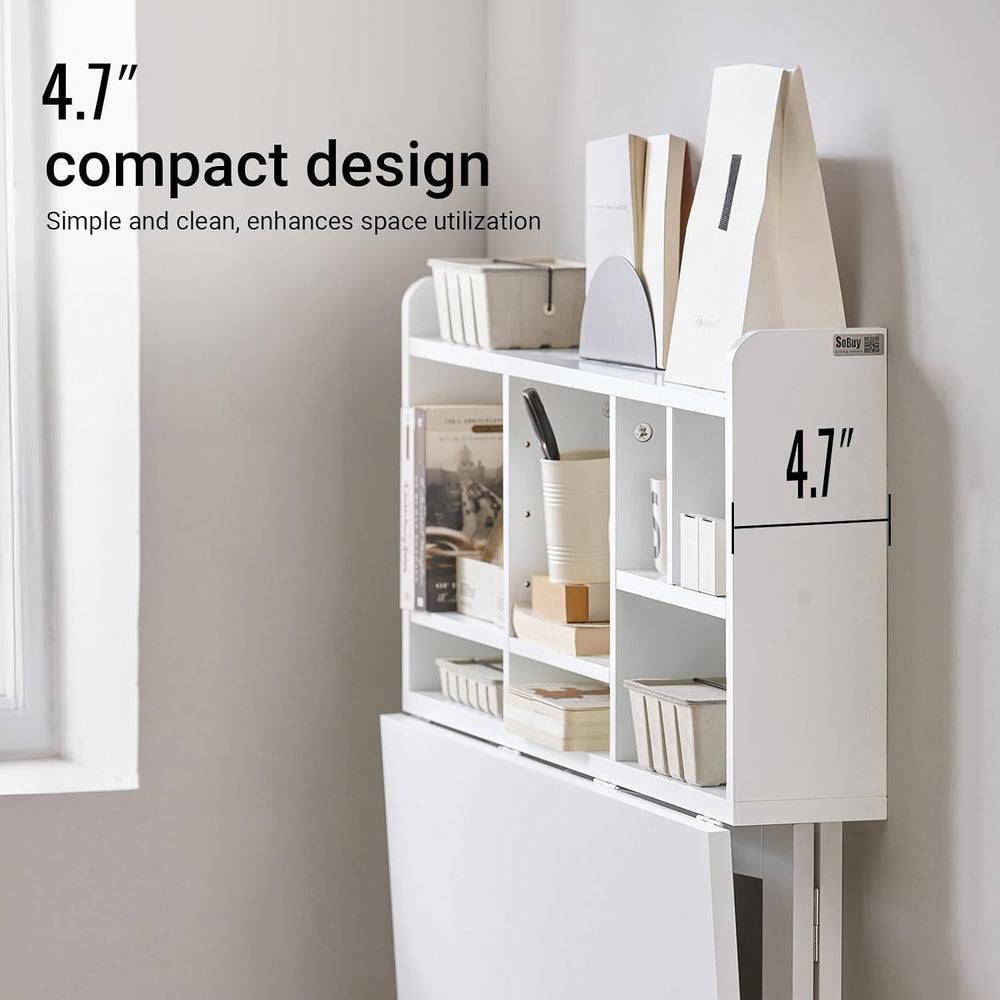 SoBuy Wall Mounted Folding Table | Floating Desk for Small Spaces, Fold Down ...
