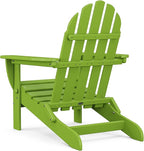 POLYWOOD AD5030LI Classic Folding Adirondack Chair, 29W x 35D x 34H, Lime